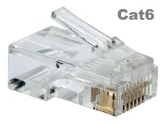 100 CONECTORES RJ45 CAT6 na internet