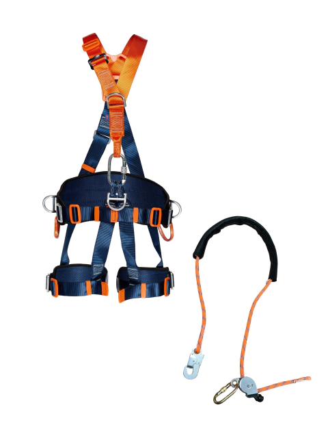 CINTURÃO 5 PONTOS DE CONEXÃO + TALABARTE P/POSICIONAMENTO