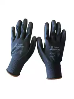 LUVA PANO KALIPSO PU PRETA KIT COM 5UN