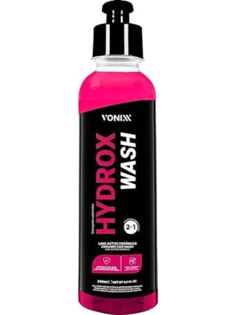 HYDROX WASH SHAMPOO CERÂMICO 2 EM 1 PROTEÇÃO 240ML - KIT 2UN