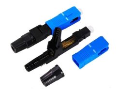 CONECTOR FAST RÁPIDO FIBRA ÓPTICA AZUL SC/UPC- Kit 50un na internet