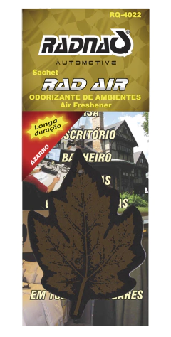 RAD AIR ODORIZANTE DE AMBIENTE - FOLHINHAS SACHET - KIT 12UN - Isamig Telecom