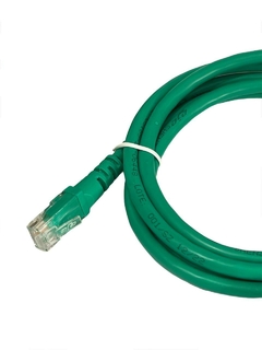 PATCH CORD CAT.6 UTP 100% COBRE - 1,5M - VERDE - Isamig Telecom