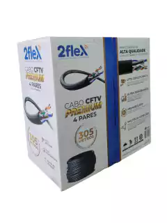 CABO PREMIUM PARA CFTV 4 PARES 2FLEX na internet