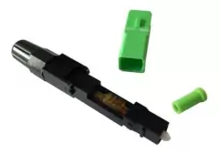 Imagem do CONECTOR FAST RÁPIDO FIBRA ÓPTICA VERDE SC/APC - KIT 10UN