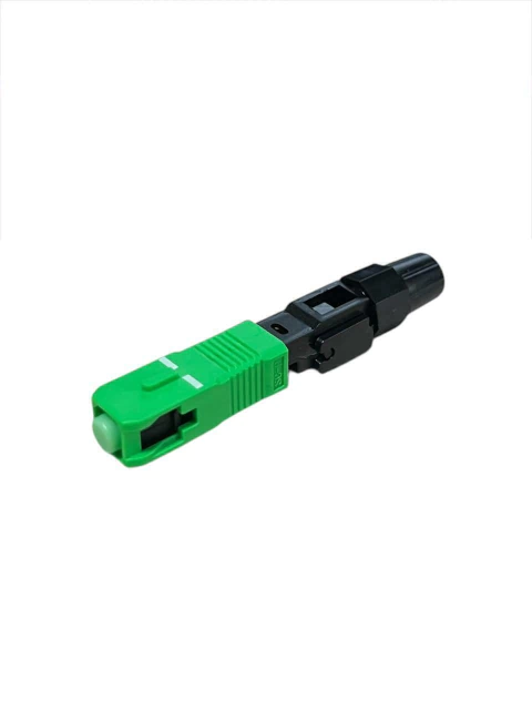 CONECTOR FAST RÁPIDO FIBRA ÓPTICA VERDE SC/APC - KIT 10UN - comprar online