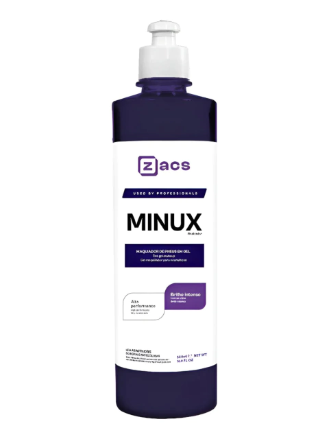 MINUX BRILHO PARA PNEUS PRETINHO 500ML ZACS - KIT 12UN