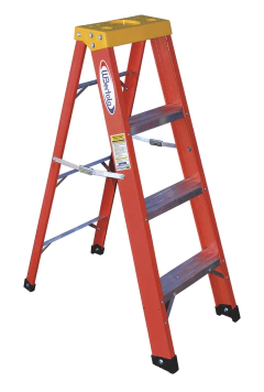 ESCADA TESOURA ALUMINIO/FIBRA 1,50M