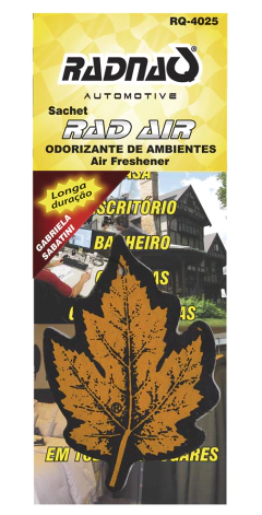 RAD AIR ODORIZANTE DE AMBIENTE - FOLHINHAS SACHET - KIT 12UN - comprar online