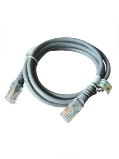 PATCH CORD CAT.5E UTP 100% COBRE - 1,5M - CINZA - KIT 5UN - comprar online