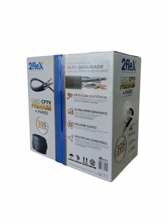 CABO PARA CFTV 4P 2F-N4P-305-BL 2 FLEX- KIT 2UN