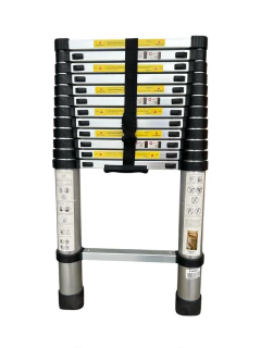 ESCADA TELESCOPICA DE ALUMINIO EXTENSIVA 12 DEGRAUS 3,8M - comprar online
