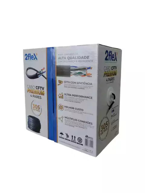 CABO PREMIUM PARA CFTV 4 PARES 2FLEX