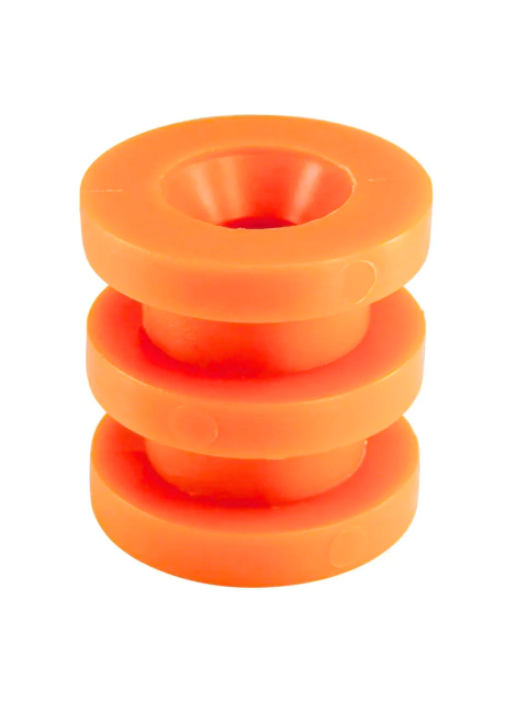 300 Un Roldana Isolador Plástico 2 Ranhuras Rp2 (laranja) - comprar online