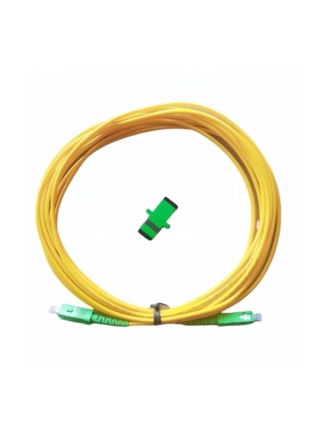 KIT 1 CORDAO SIMPLEX SC/APC-5M (SASA) + 1 ACOPLADOR APC - comprar online