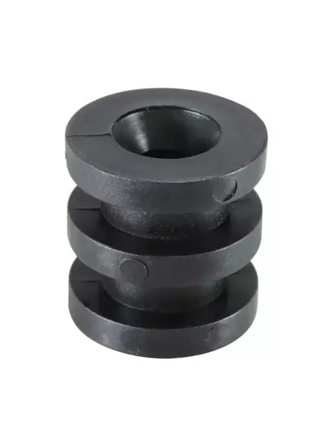 Roldana Isolador Plástico 2 Ranhuras Rp2 (preta)- kit 100un