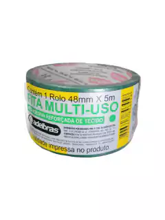 FITA MULTI USO TIPO SILVER TAPE VERDE 48mm X 5m - KIT 15UN
