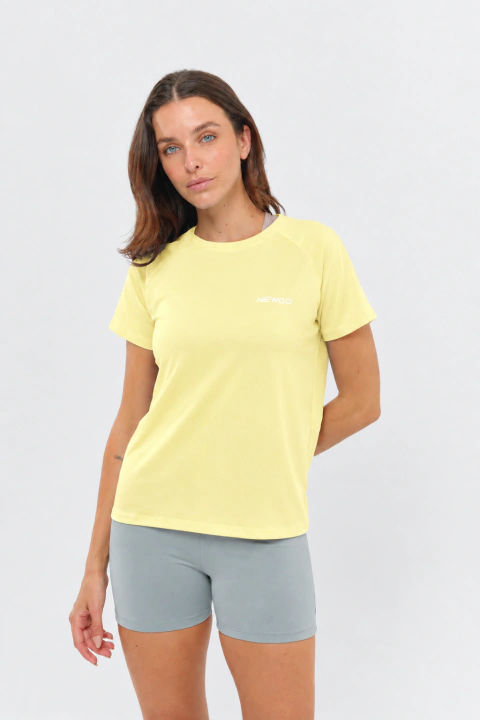 REMERA MESH AMARILLO