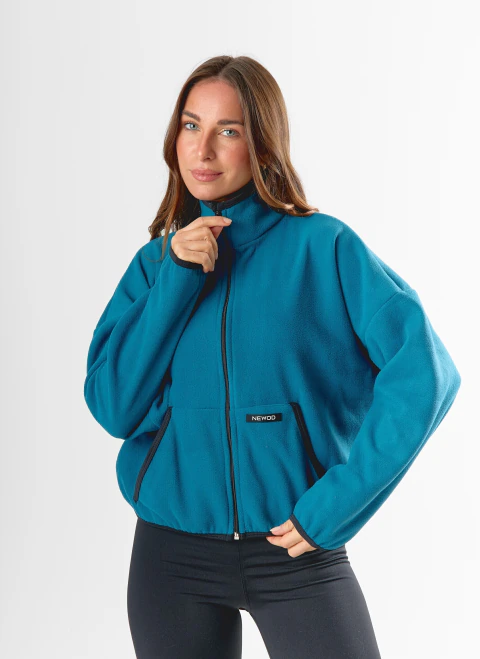 CAMPERA POLAR BOXY PETROLEO