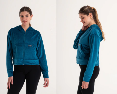 CAMPERA COMFY PLUSH PETROLEO