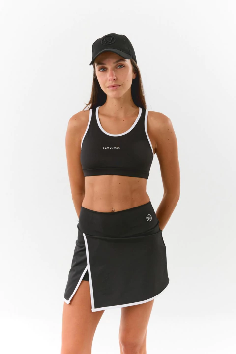 SHORT POLLERA CANCUN NEGRO