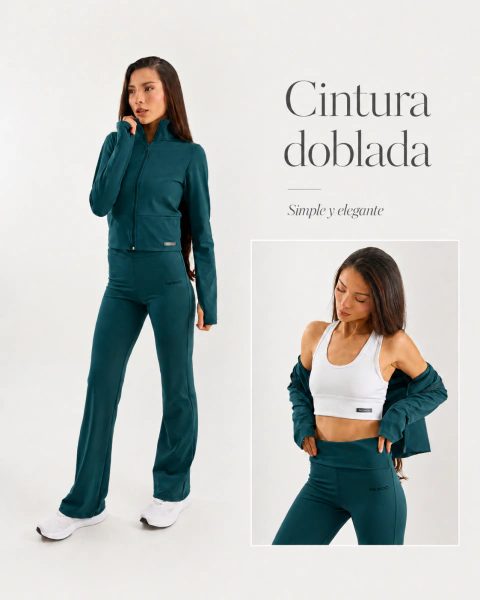 CALZA YOGA DELUXE VERDE PK