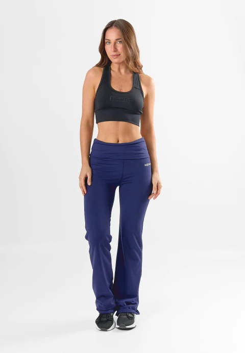 CALZA YOGA DELUXE AZUL