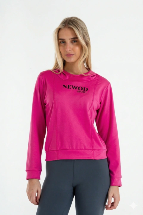 BUZO FLORIDA FUCSIA