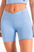 Short cintura cruzada lavanda