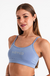 Conjunto top tira/short liso lavanda