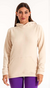 Buzo polar bolsillo beige