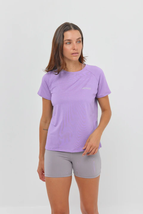 REMERA MESH LILA