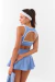 Short pollera lavanda en internet