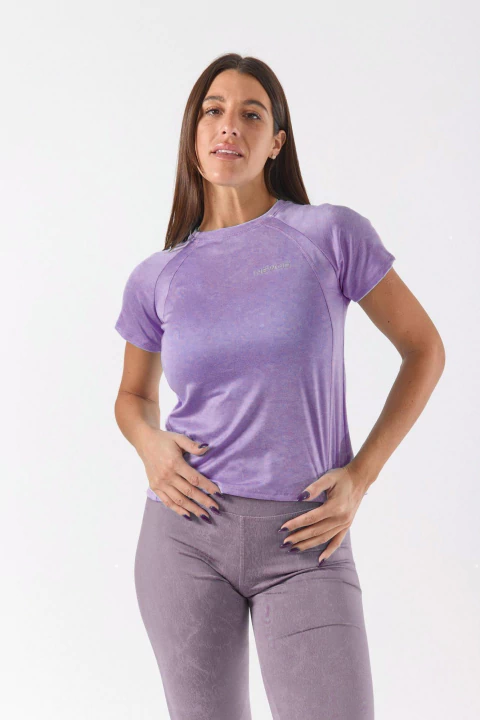 Remera laser run Violeta