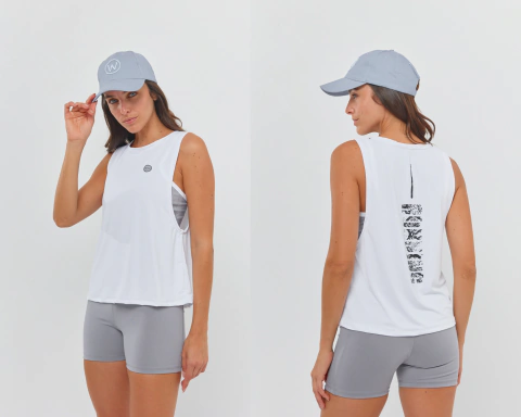SUDADERA RUNNING BLANCA