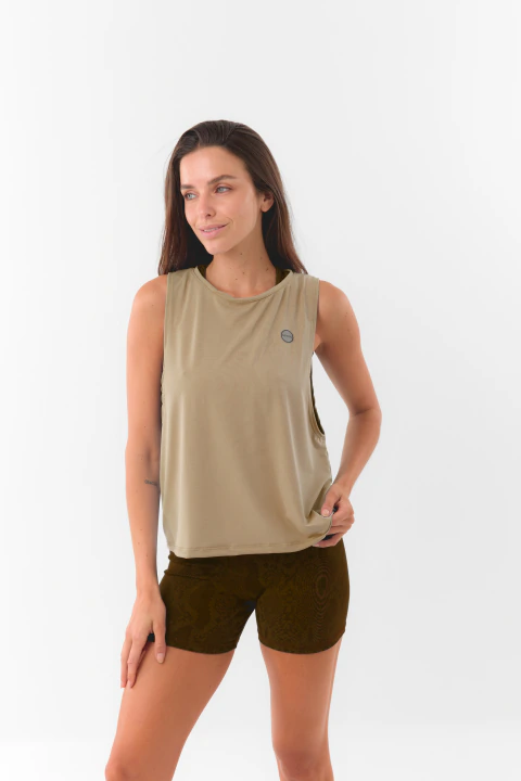 SUDADERA RUNNING CAMEL
