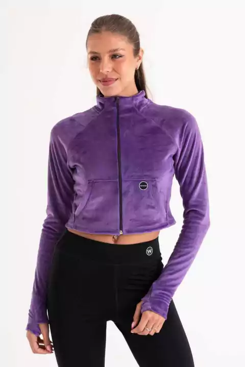 Campera GLOW plush violeta