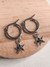Argollitas estrellas strass color