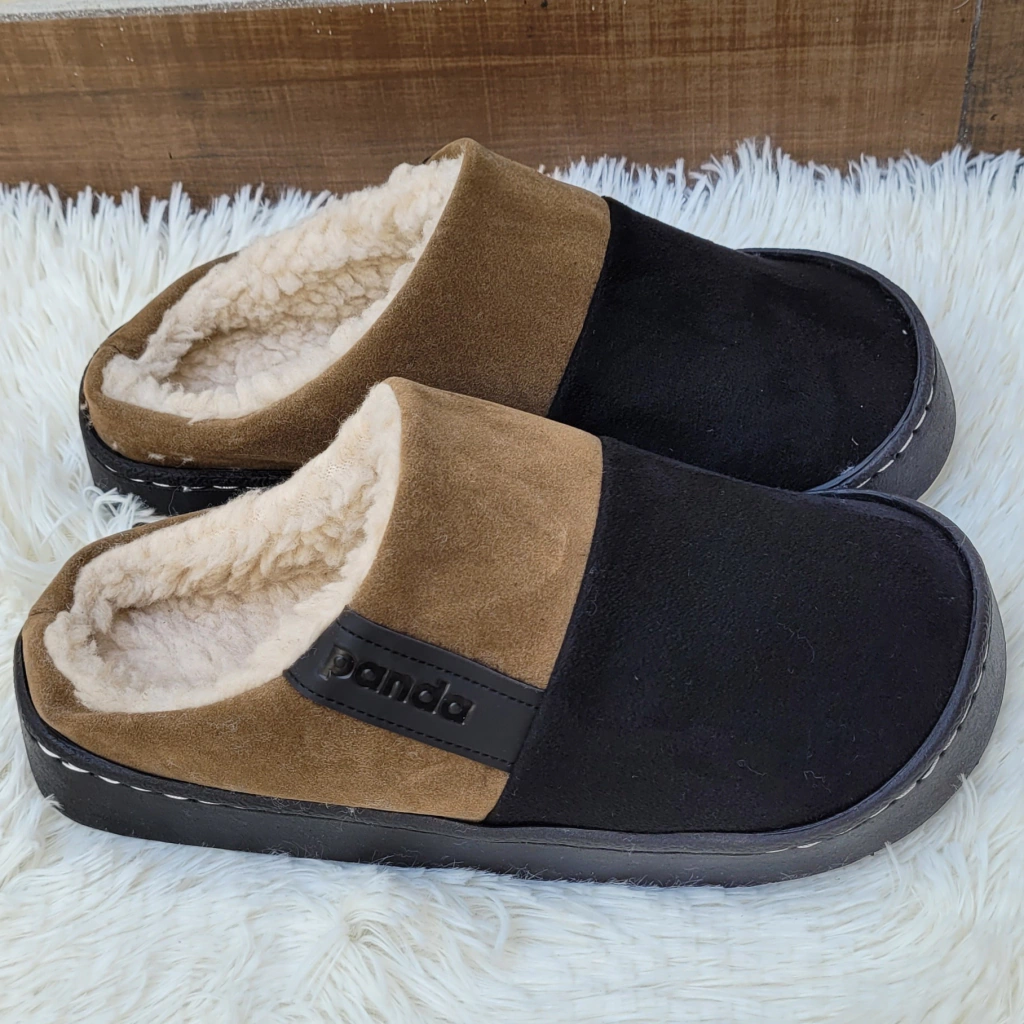 Pantuflas Fresno Negro/Vison