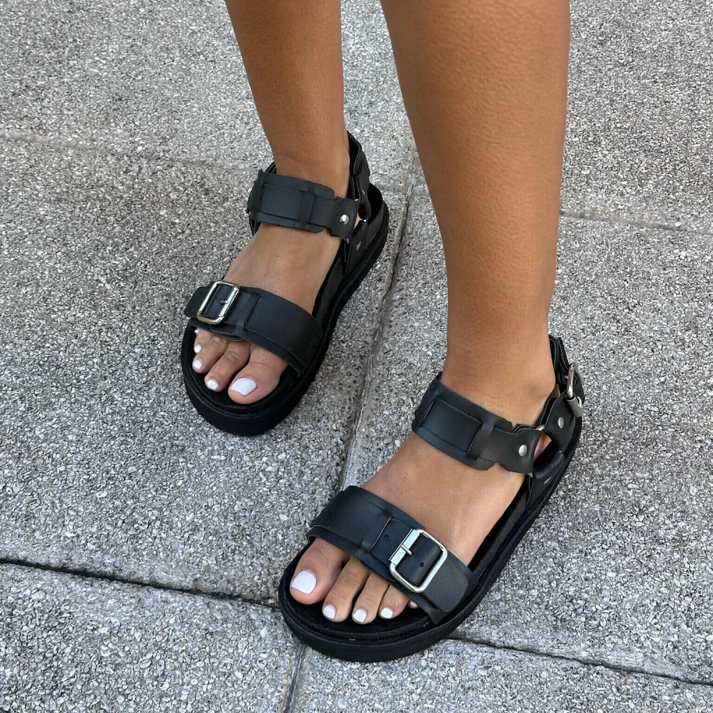 Sandalia Megan Negro