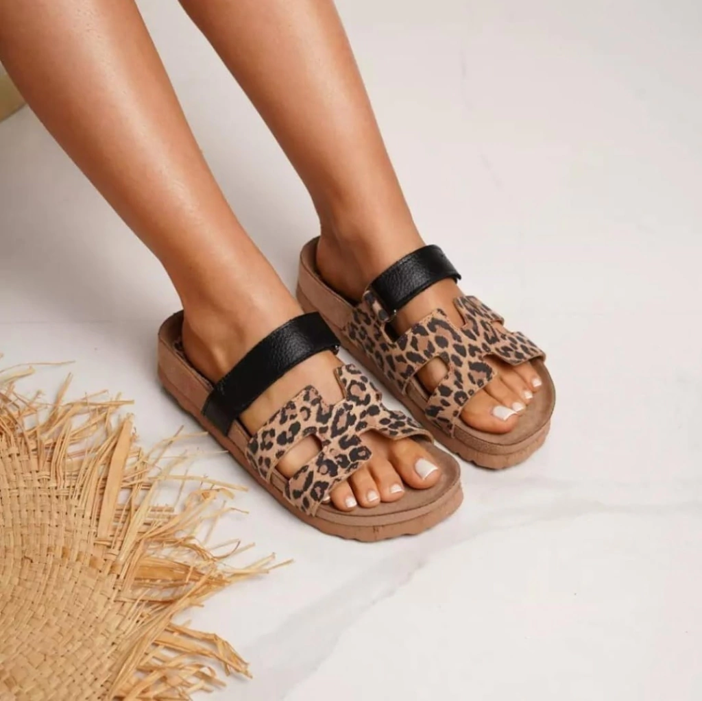 Sandalia Romana Print Negro