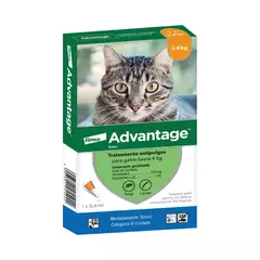 ADVANTAGE GATOS | PIPETA PULGAS | ELANCO - Oh! Can Pet Shop y Veterinaria