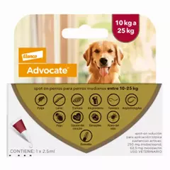 ADVOCATE PERRO | PIPETA ANTIPARASITARIA, PULGAS Y GARRAPATAS - Oh! Can Pet Shop y Veterinaria