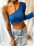 Sweater un hombro lanilla waffle - Malika Bay