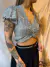 Blusa TIZI lentejuelas manga corta - Malika Bay