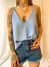 Blusa crep doble escote - Malika Bay