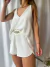 Blusa crep doble escote