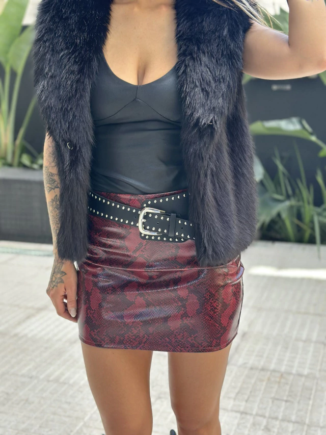 Pollera Reptil Eco Cuero thumbnail 2