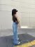Jean wide leg strass en internet