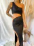 Vestido recorte lentejuelas largo - comprar online